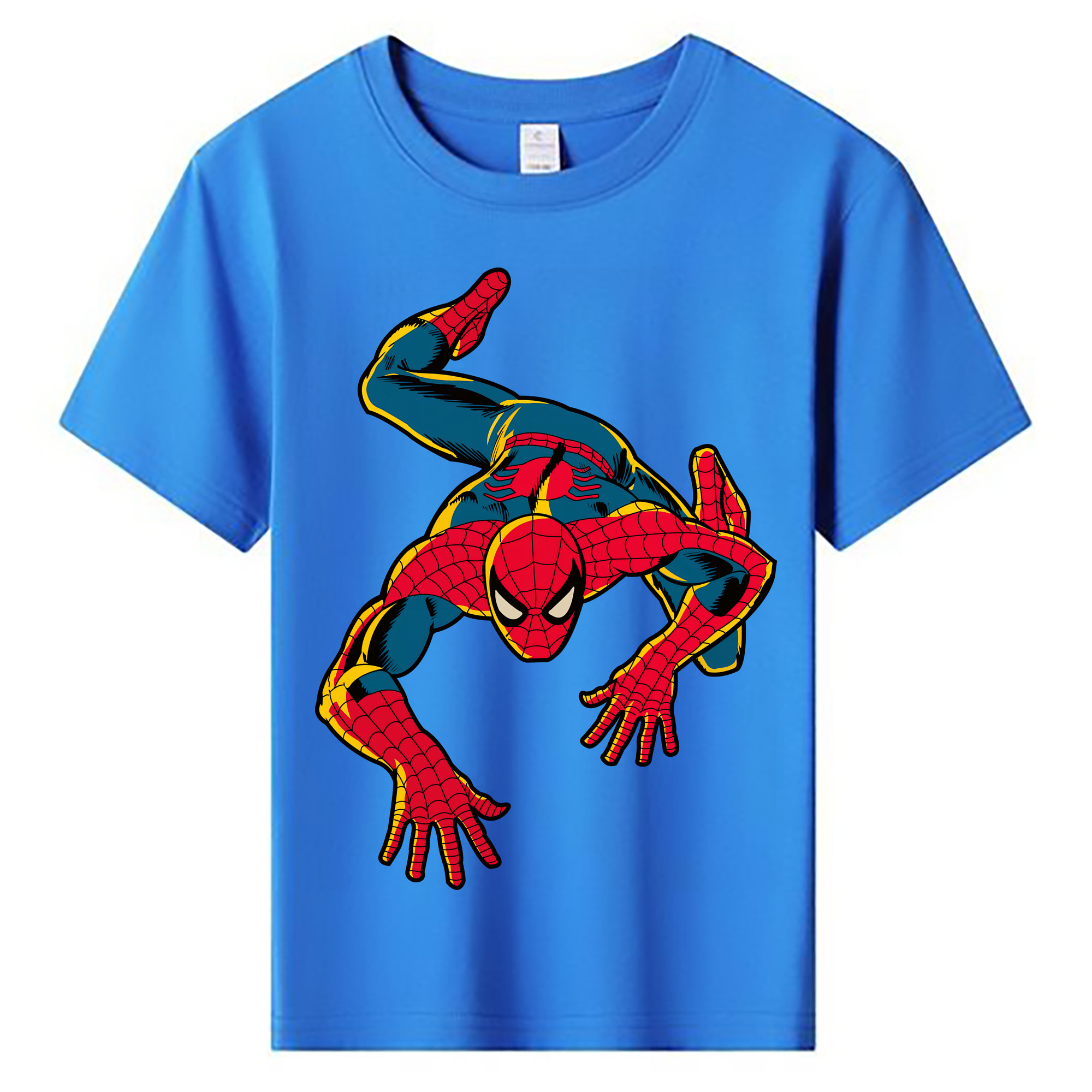 （画像用） Spider Man スパイダーマン 綿100％キッズTシャツ（フロントプリント）